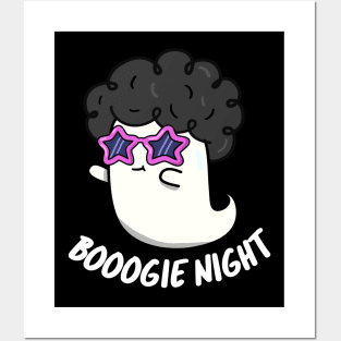 Boo-gie Night Cute Halloween Ghost Pun Posters and Art